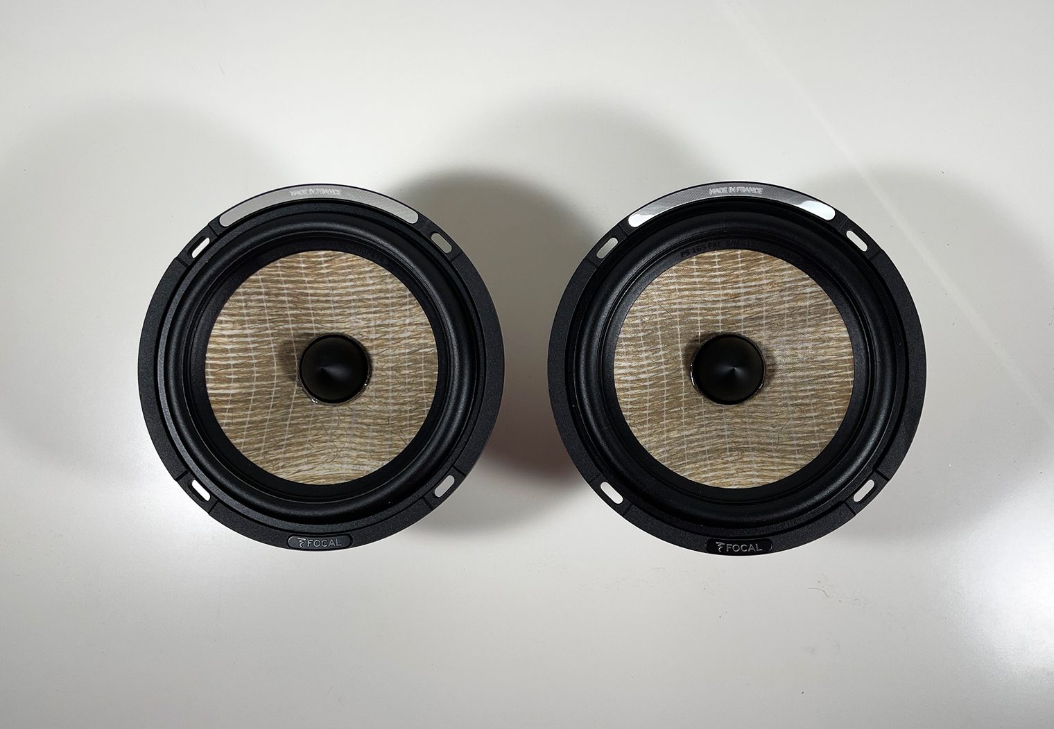 Focal PS 165 FXE woofers out of the box side by side