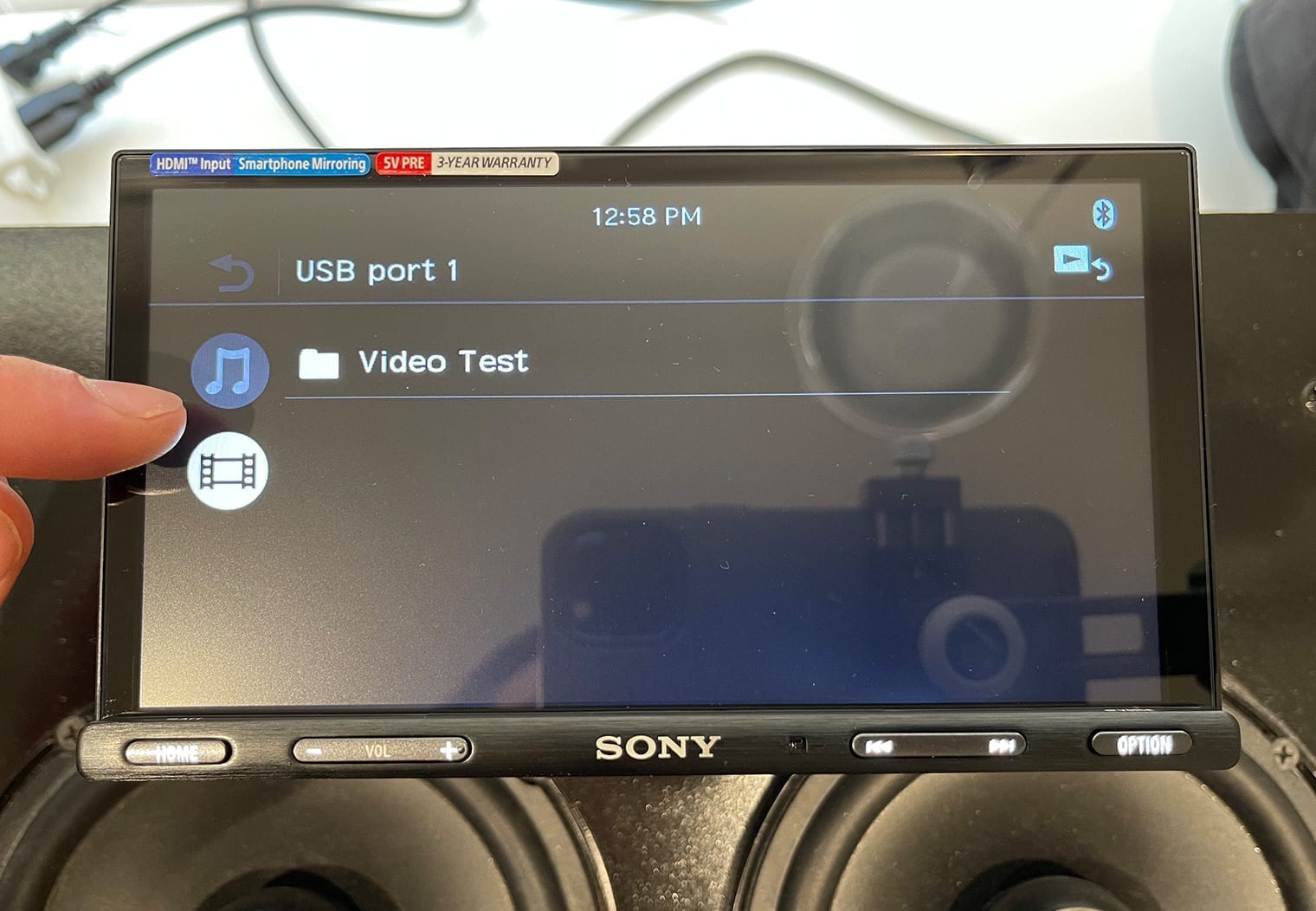 Sony XAV-AX5600 media types