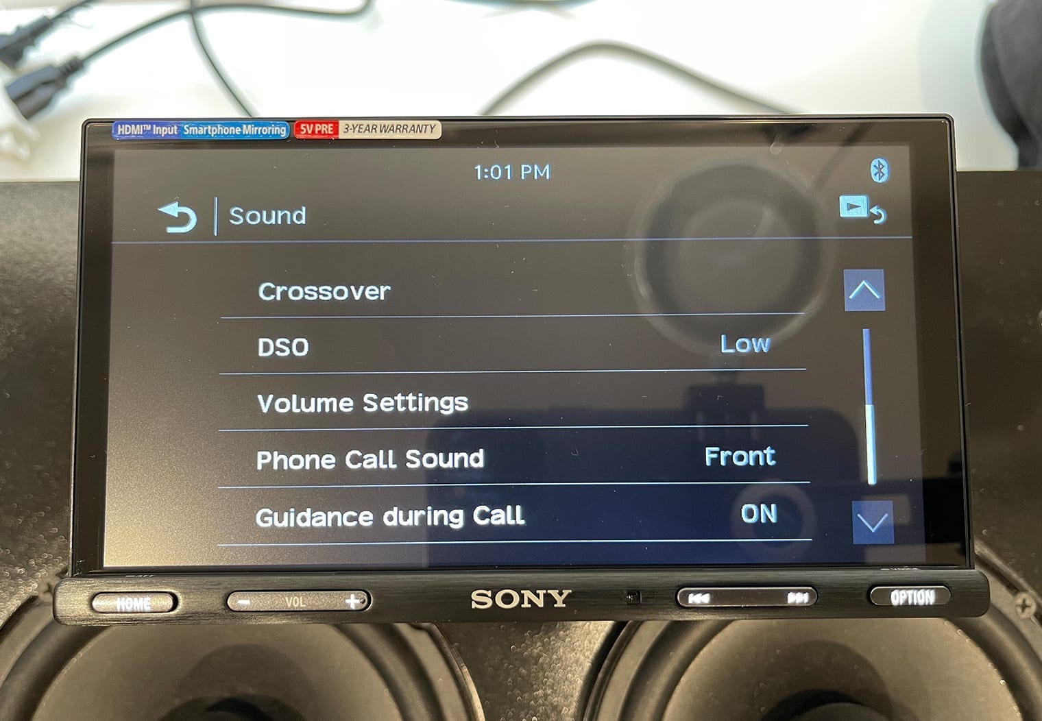 Sony XAV-AX5600 sound settings 2