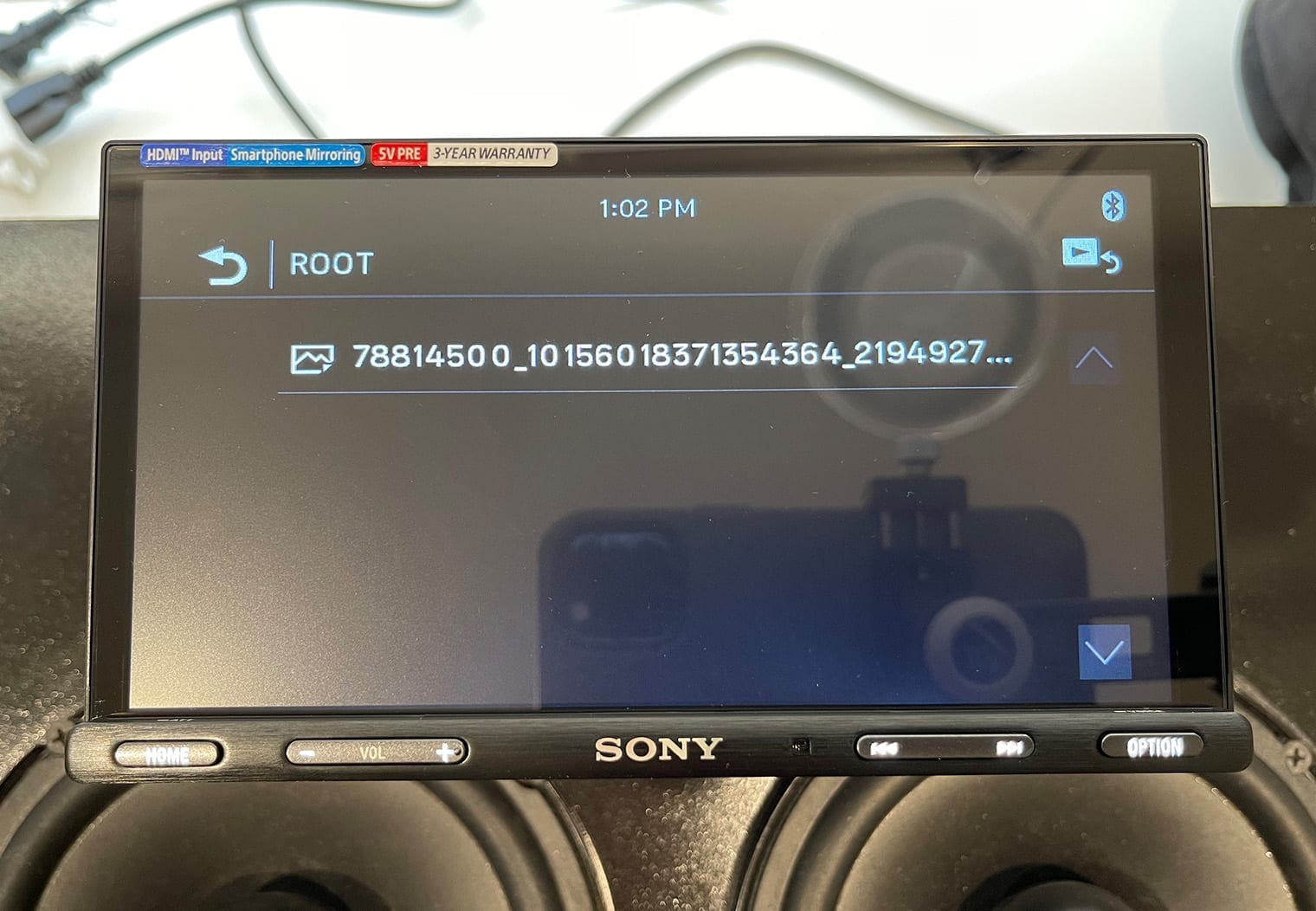 Sony XAV-AX5600 upload image USB