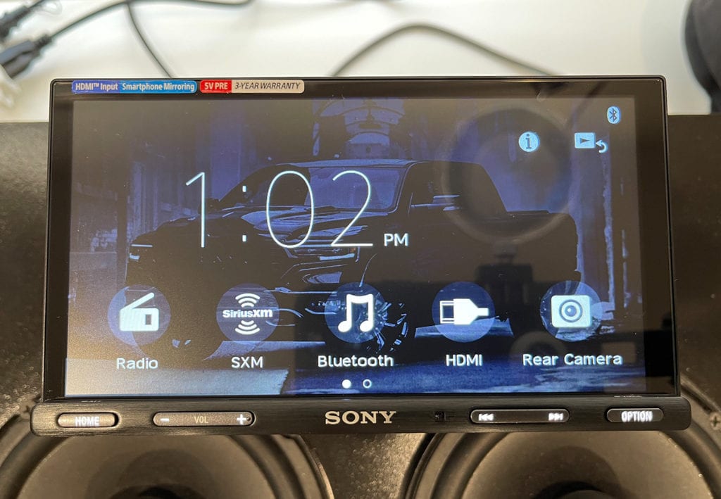 Sony XAV-AX5600 custom wallpaper homescreen