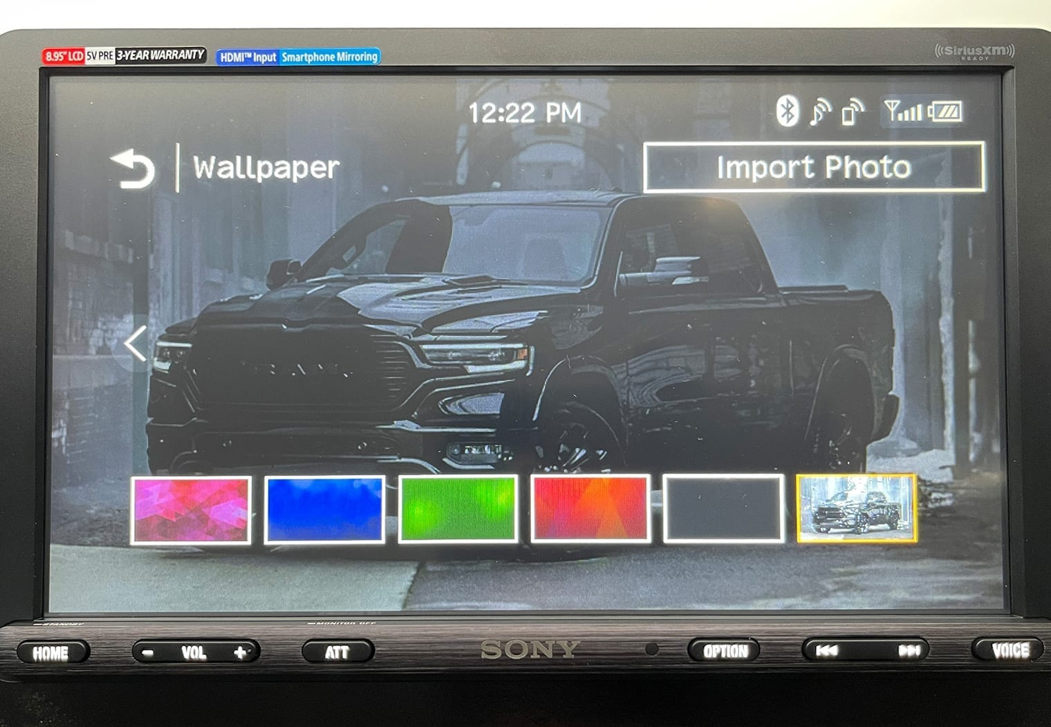 Sony XAV-AX8100 confirmed wallpaper