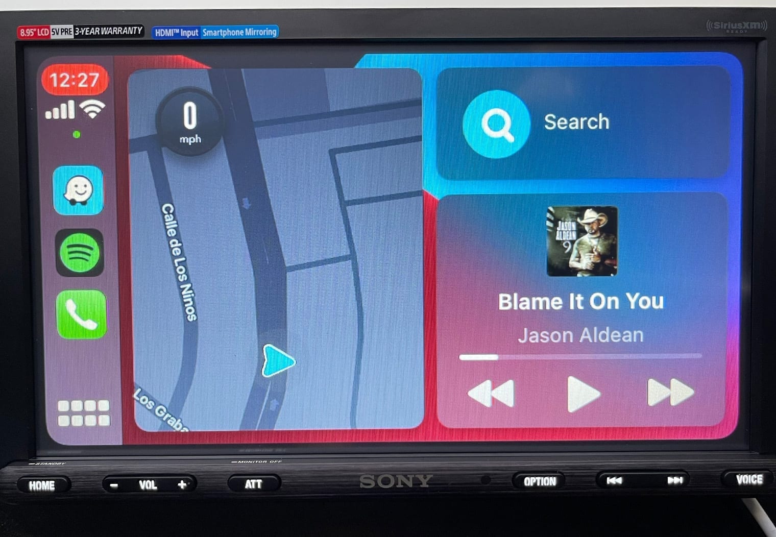 Sony XAV-AX8100 carplay waze app