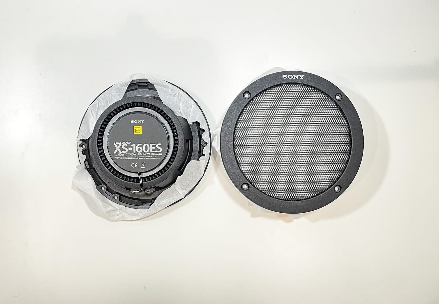 Sony XS-160ES front and back
