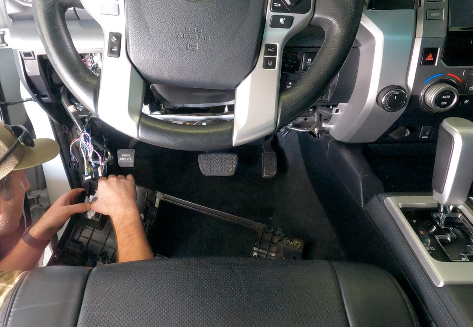 Removing Toyota Tundra Driver Kick Panel