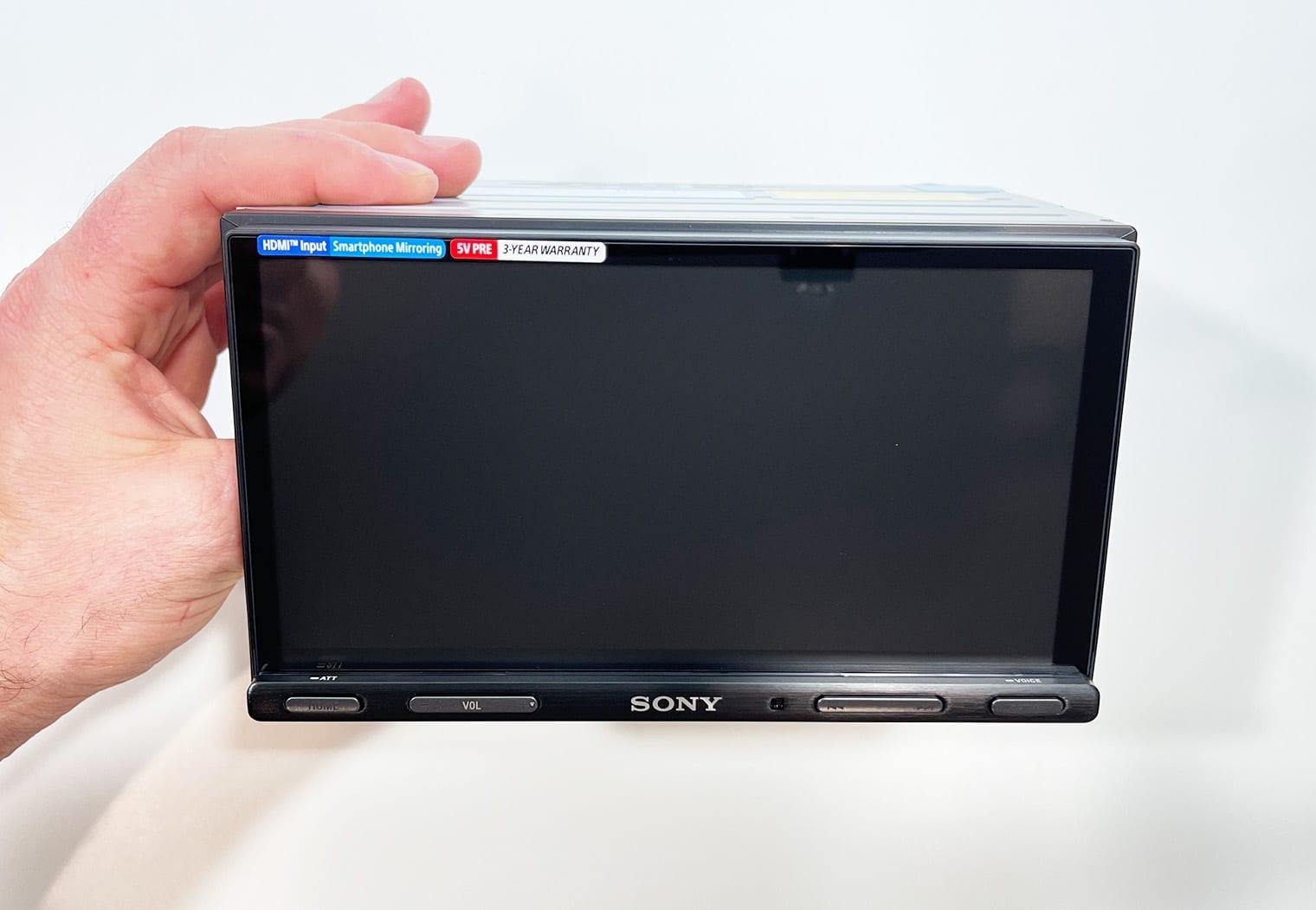 Sony XAV-AX5600 screen film removed