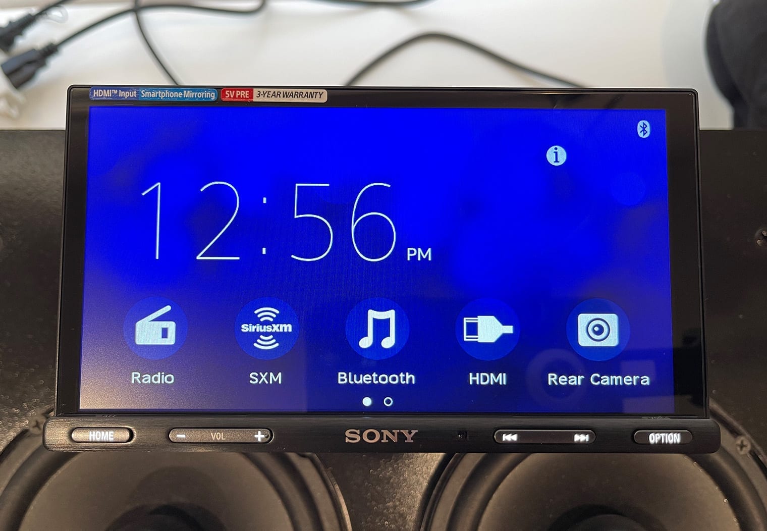 Sony XAV-AX5600 homescreen