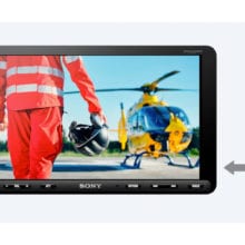 Sony XAV-AX8100 HDMI In with video playing on screen