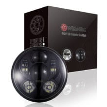 Wisamic LED Headlight black with box