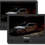 NAVISKAUTO 12″ Portable Dual Screen DVD Player