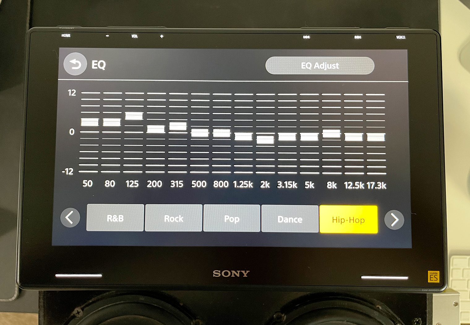 Sony XAV-9500ES Graphic EQ Hip Hop Preset