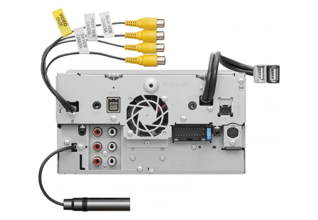 JVC KW-V960BW rear view of head unit