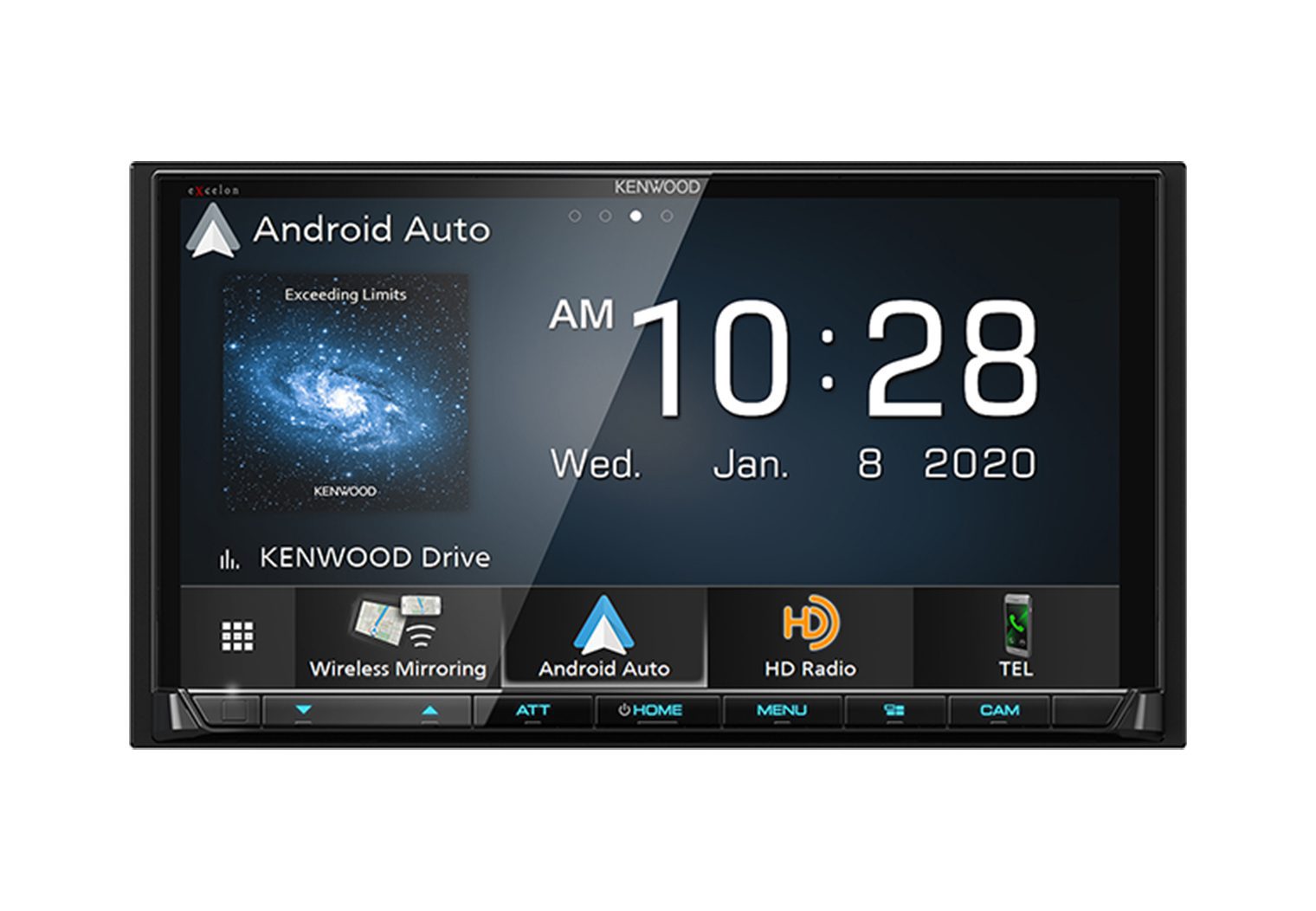 Kenwood Excelon DMX907S android auto on screen