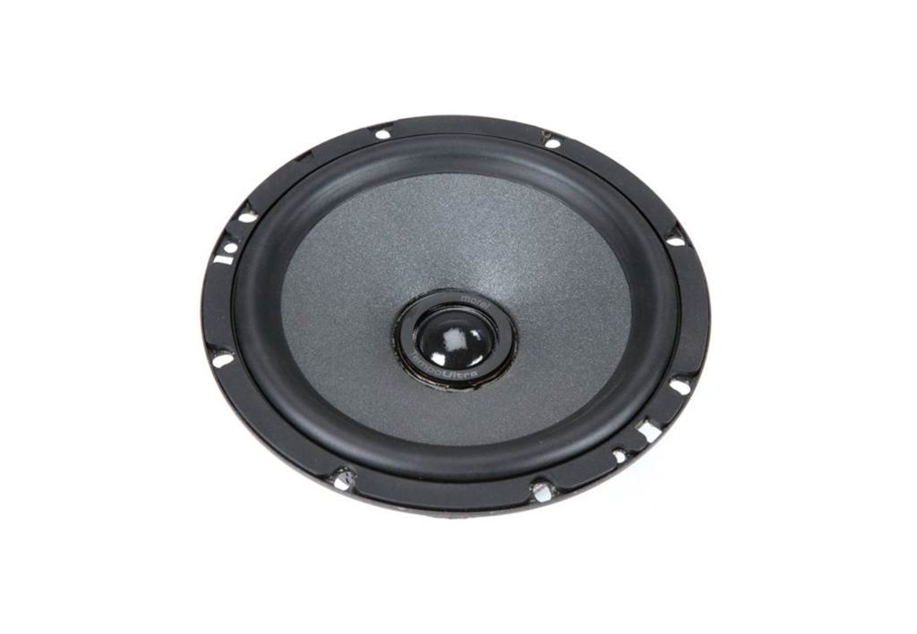 Morel Tempo Ultra Integra 602 cone closeup and tweeter coaxial speaker