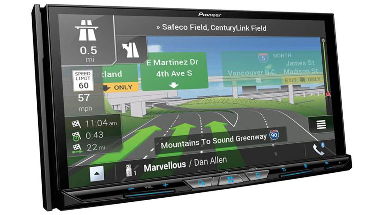 Pioneer AVIC-W8600NEX рекомендует водителям Uber GPS-навигацию