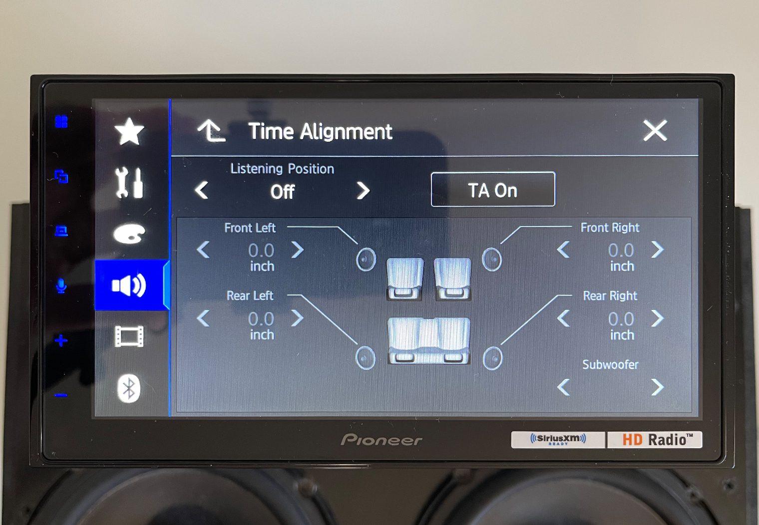Pioneer DMH-2660NEX time alignment off
