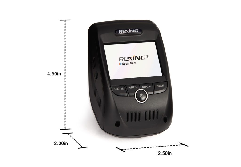 Rexing V1P Max dimensions