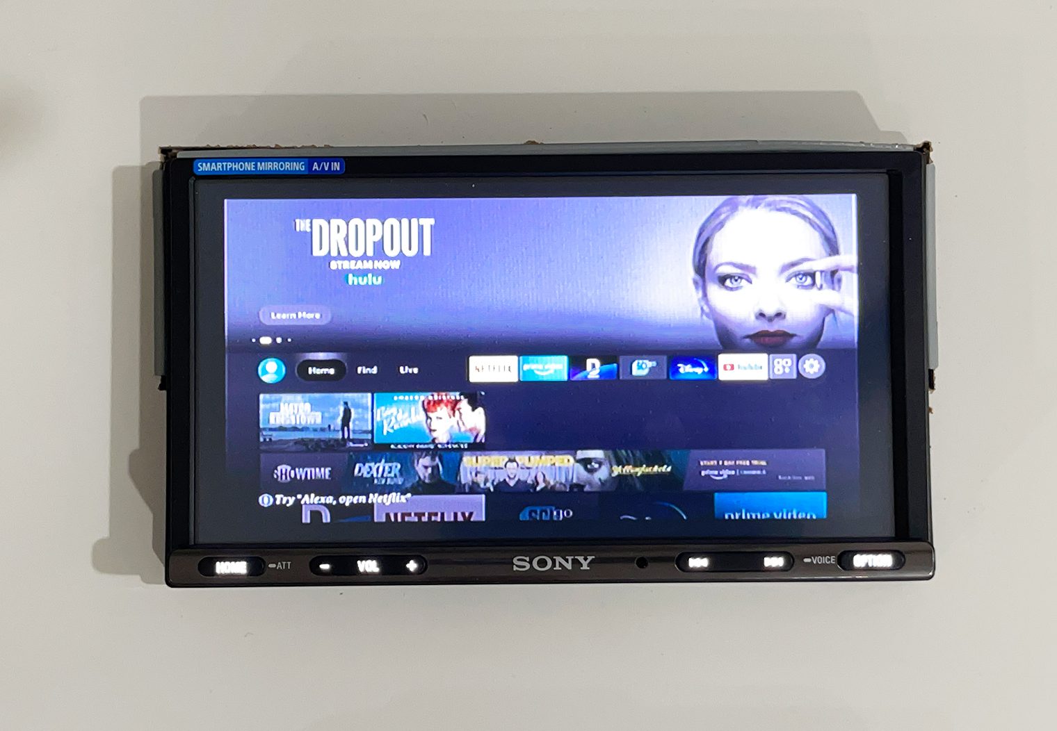Sony XAV-AX3200 firetv home