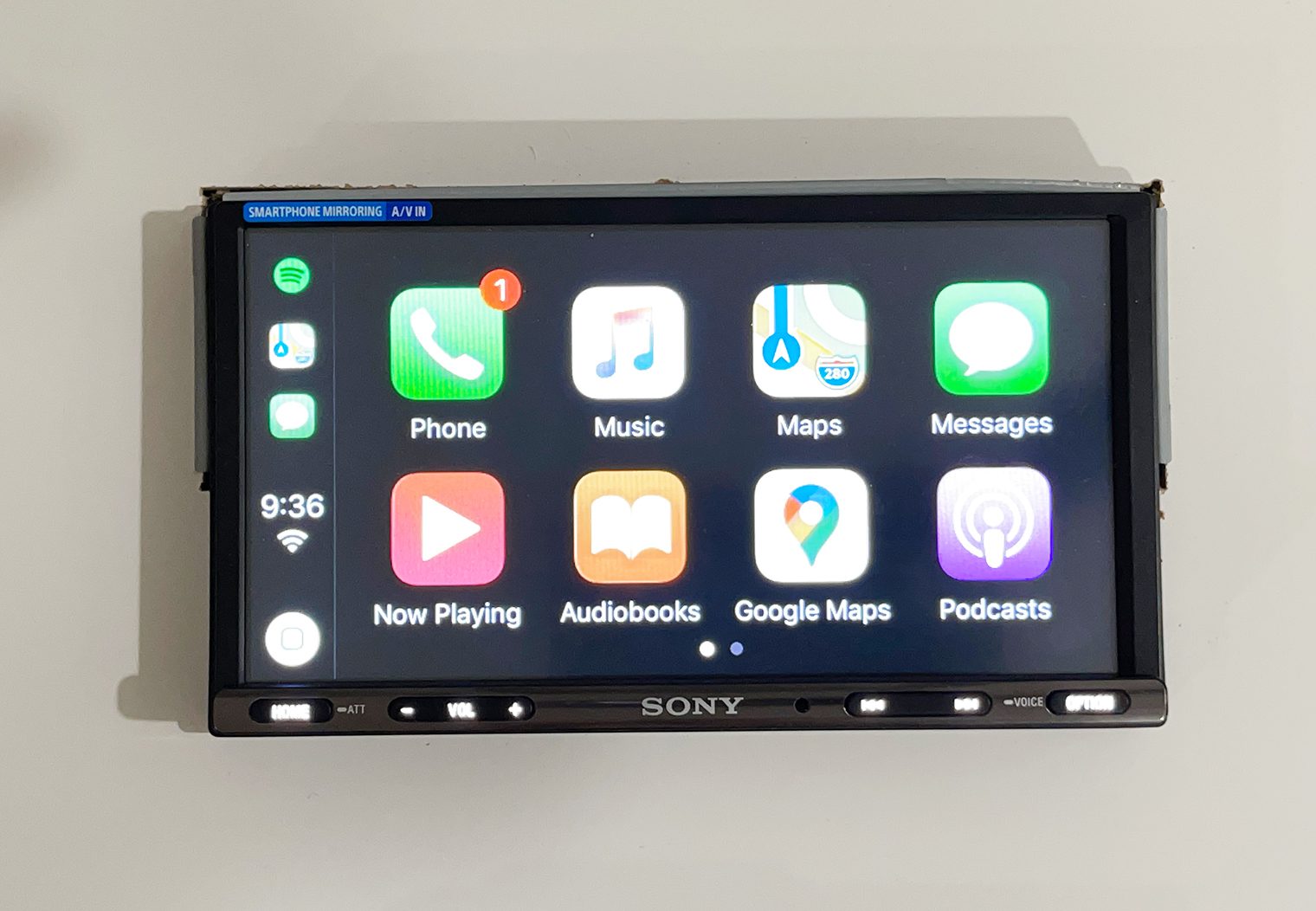Sony XAV-AX3200 Apple CarPlay Apps