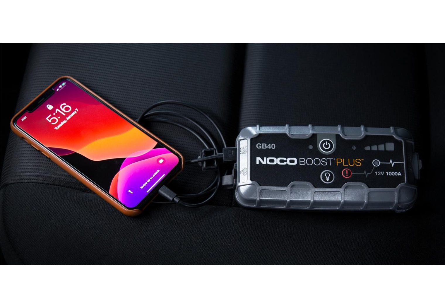 NOCO Boost GB40 charging phone