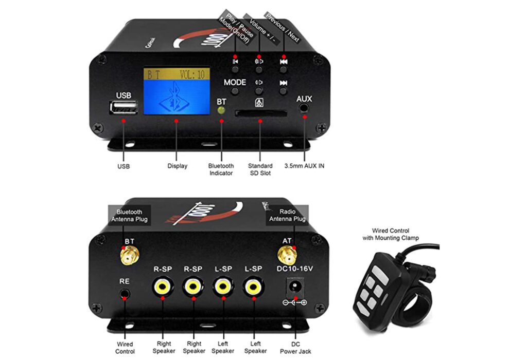 GoHawk TN4-Q amp remote