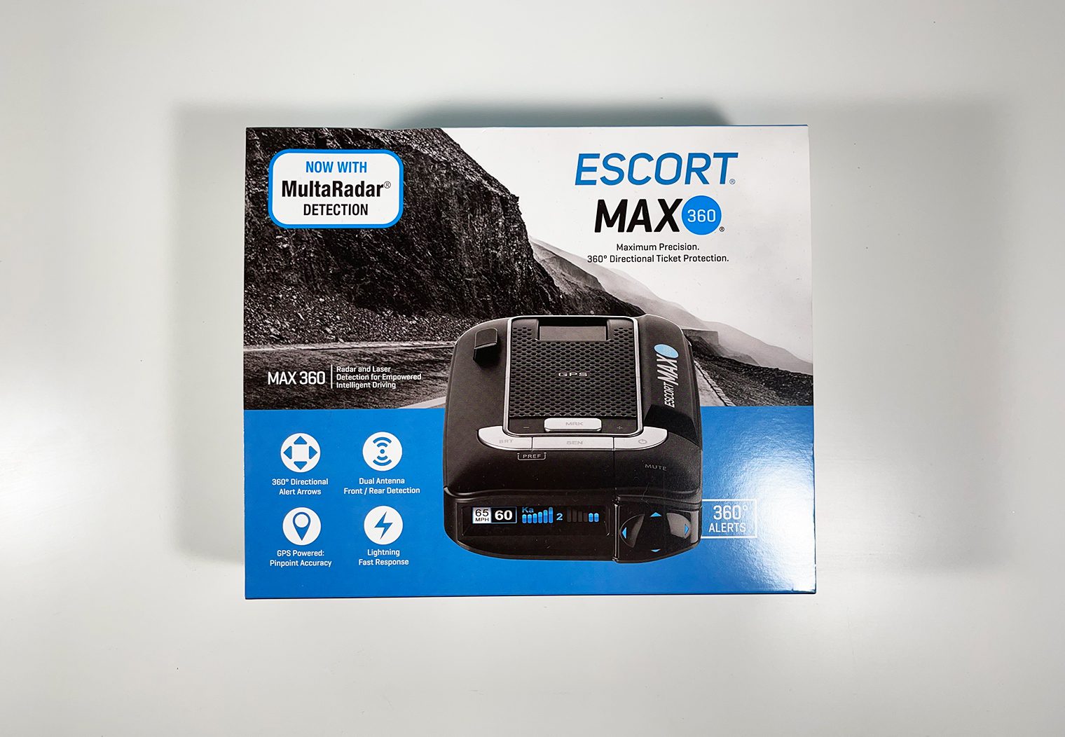 Escort MAX 360 in the box