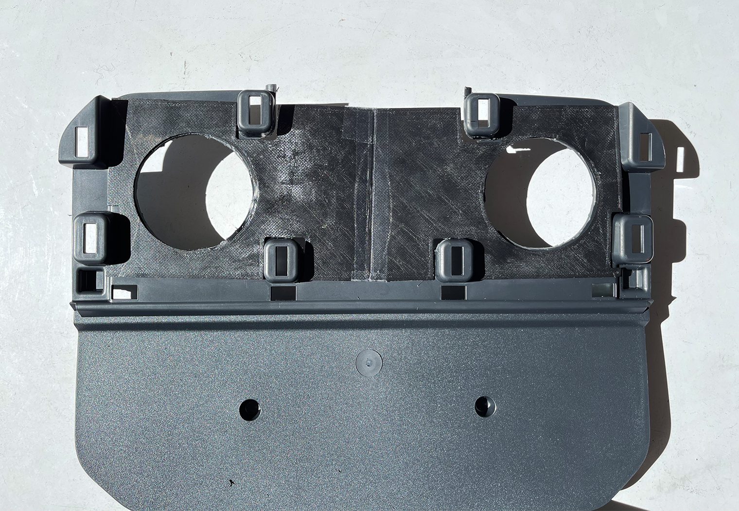 2021 F-150 Custom Center Dash Speaker Plate Test Fitting Sample