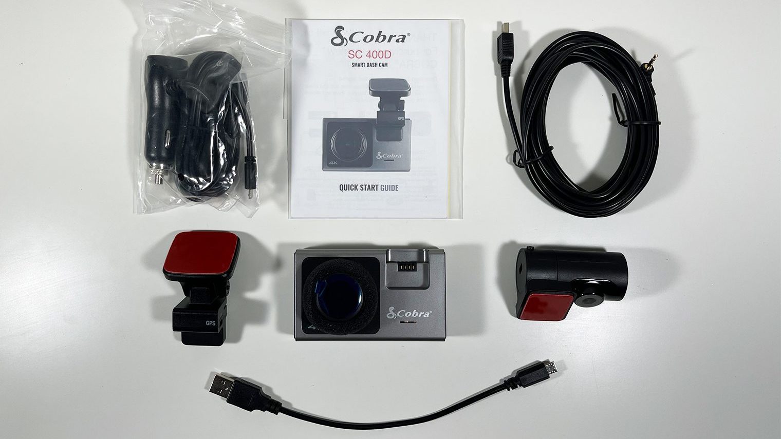 Cobra SC 400/D Ultra HD 4K Dash Cam – Built-In Amazon Alexa, 3.5" Touchscreen, SC400D