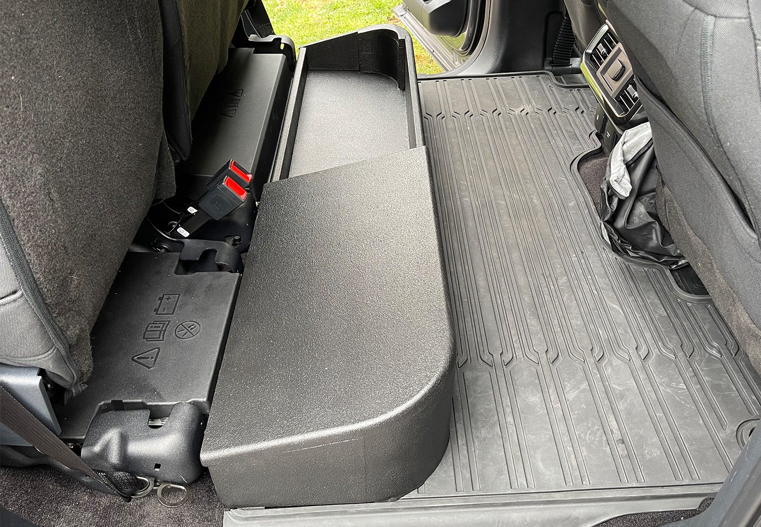 Ford F-150 Custom Enclosure Installed Aerial View
