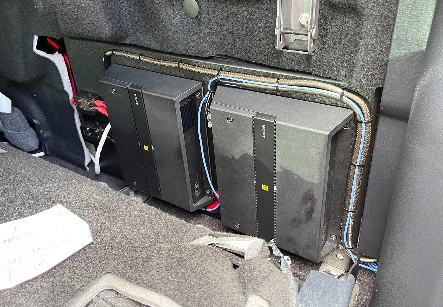 Ford F-150 Custom Amp Rack Install Completed
