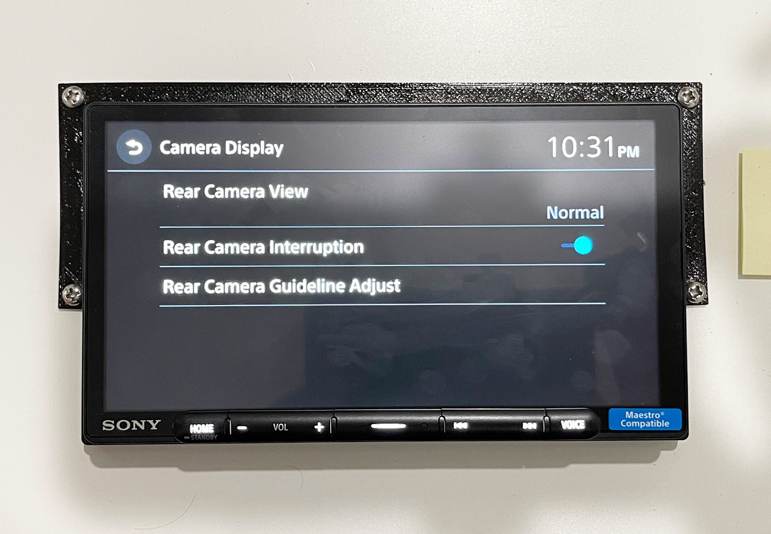 Sony XAV-AX4000 vs XAV-AX6000 camera display settings
