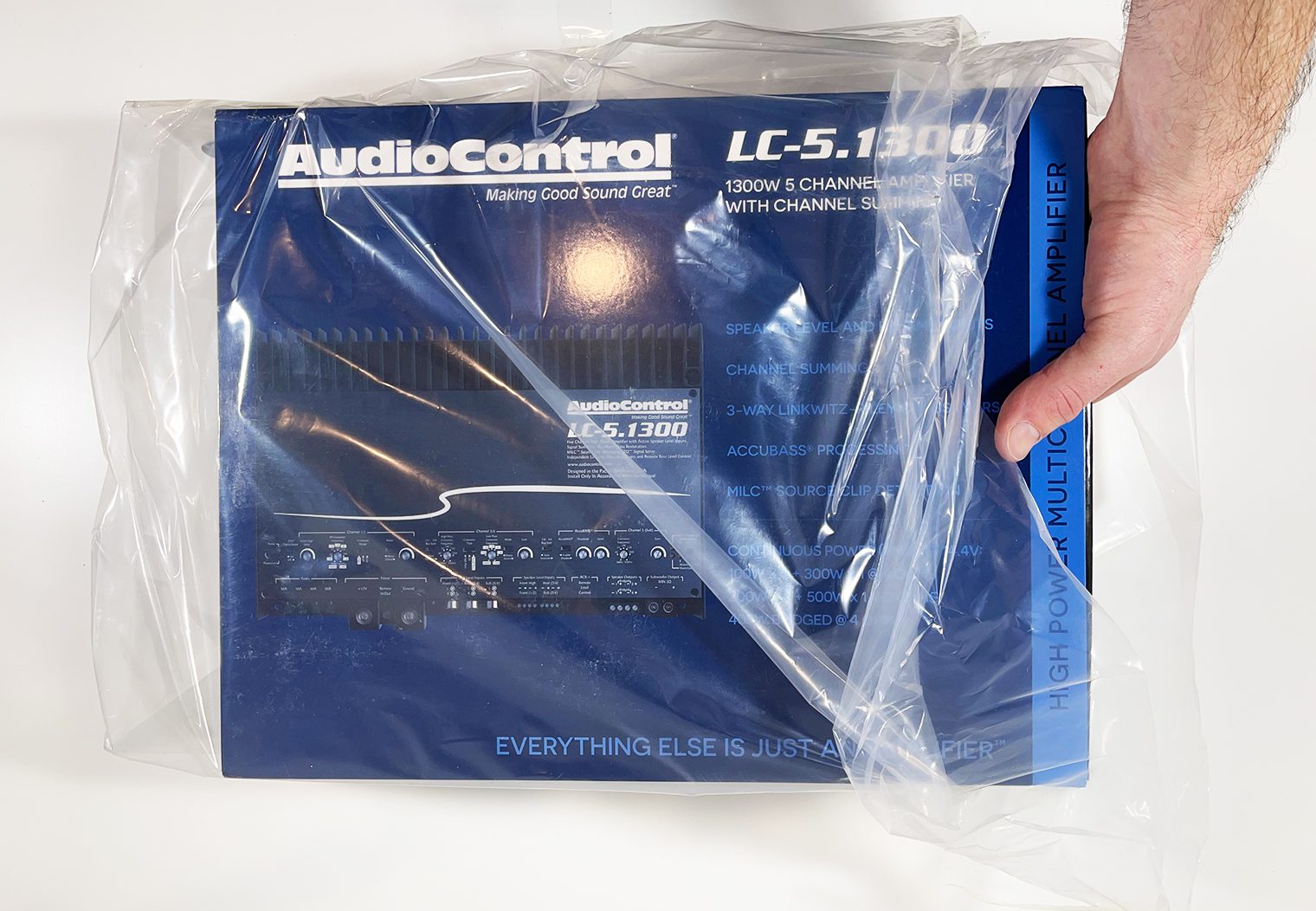 AudioControl LC-5.1300 removing outer box plastic