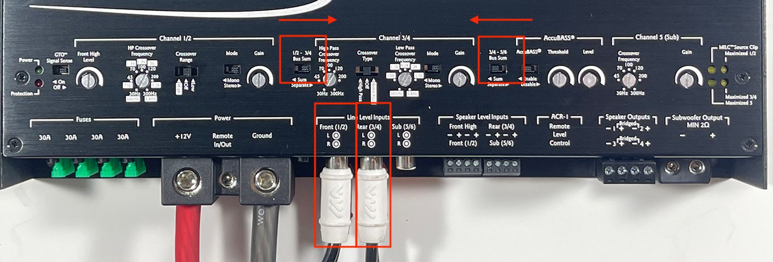 AudioControl LC-5.1300 Signal Sum w ch 1/2 3/4 input