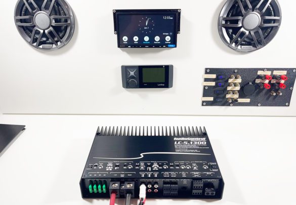 AudioControl LC-5.1300 Review amplifier on test bench
