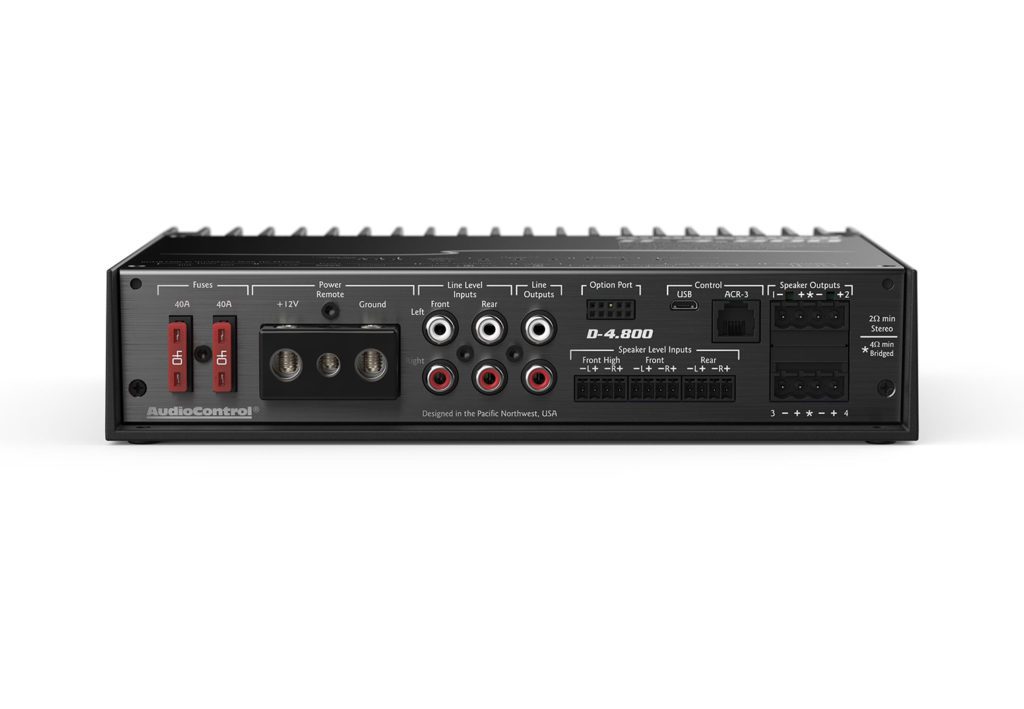 AudioControl D-4.800 connection panel