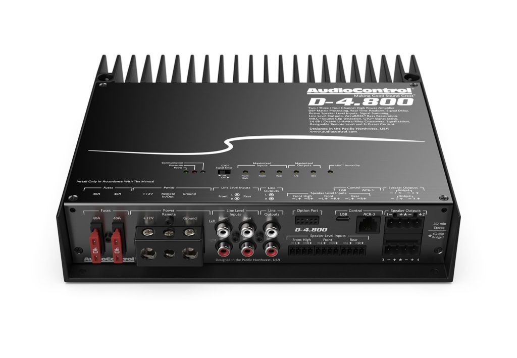 AudioControl D-4.800 front control panel
