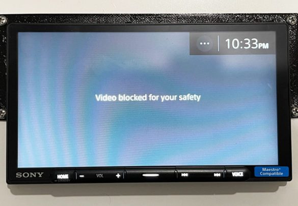 video blocked for safety on sony, jvc, kenwood, alpine, jensen, and other head units