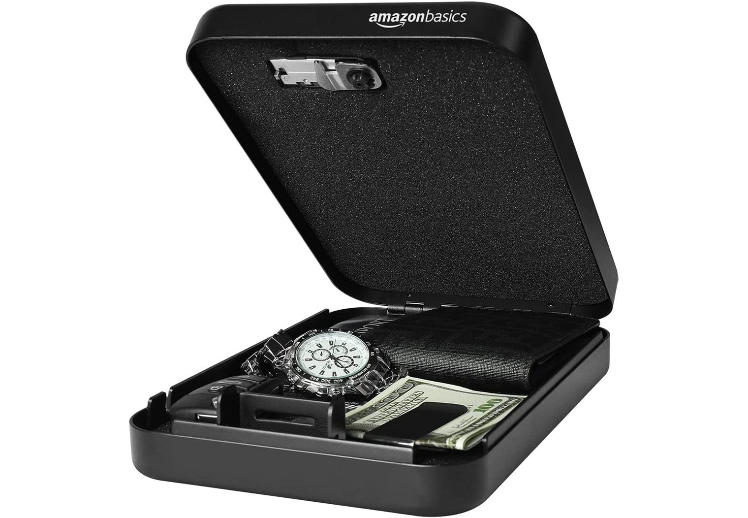 AmazonBasics Portable Security Case XXL open left