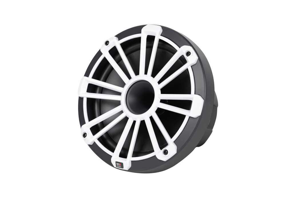 MB Quart Nautic NH2-120 white grille angle