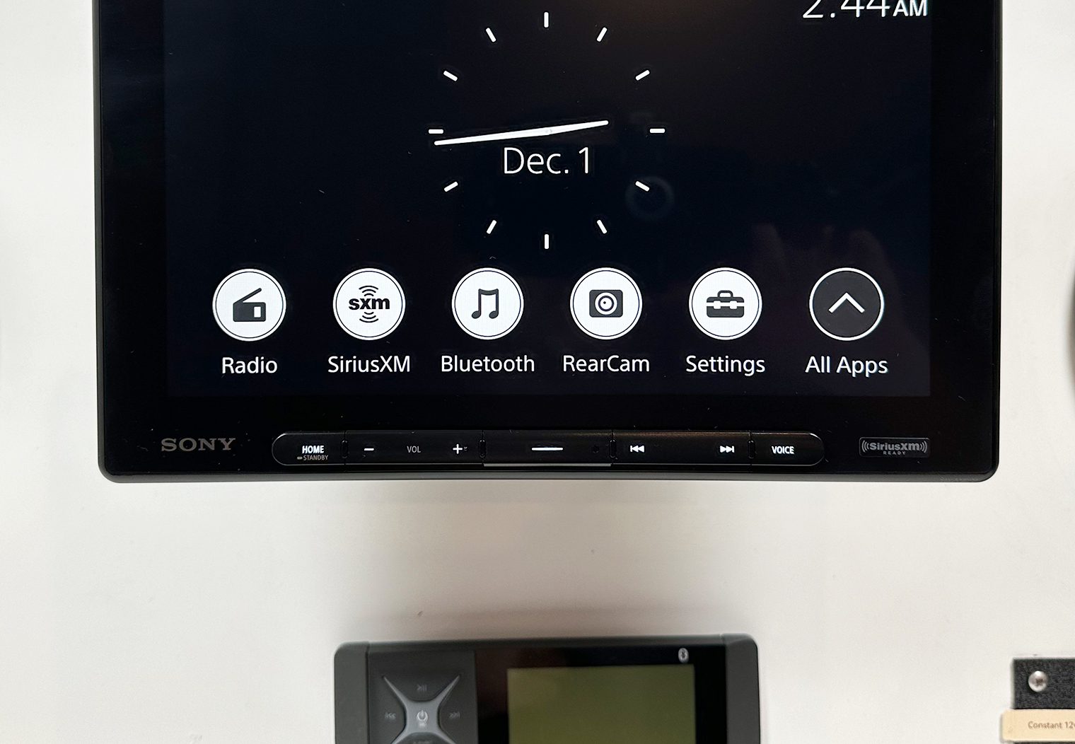 Sony XAV-AX8500 quick menu