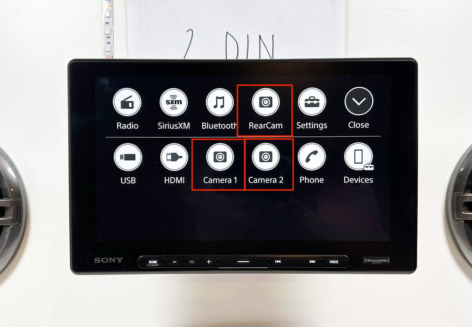 Sony XAV-AX8500 Homescreen Camera Apps