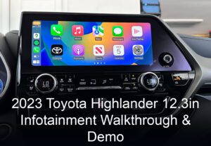 2023 Toyota Highlander Infotainment Demo