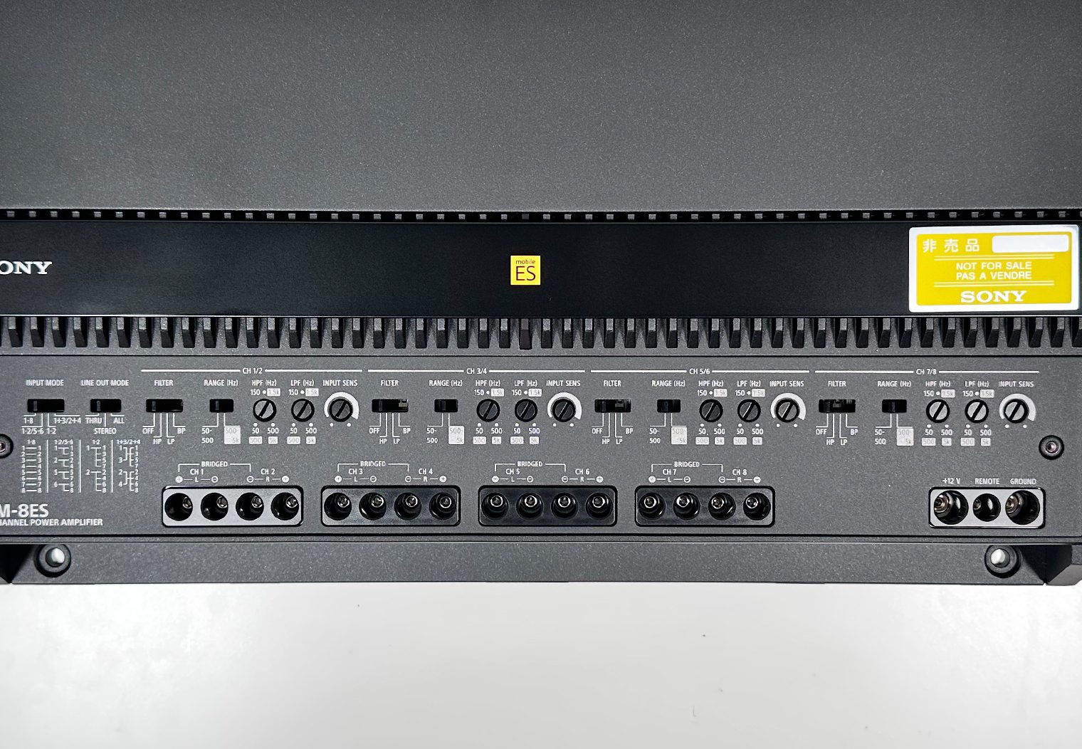 amplifier channel crossover config