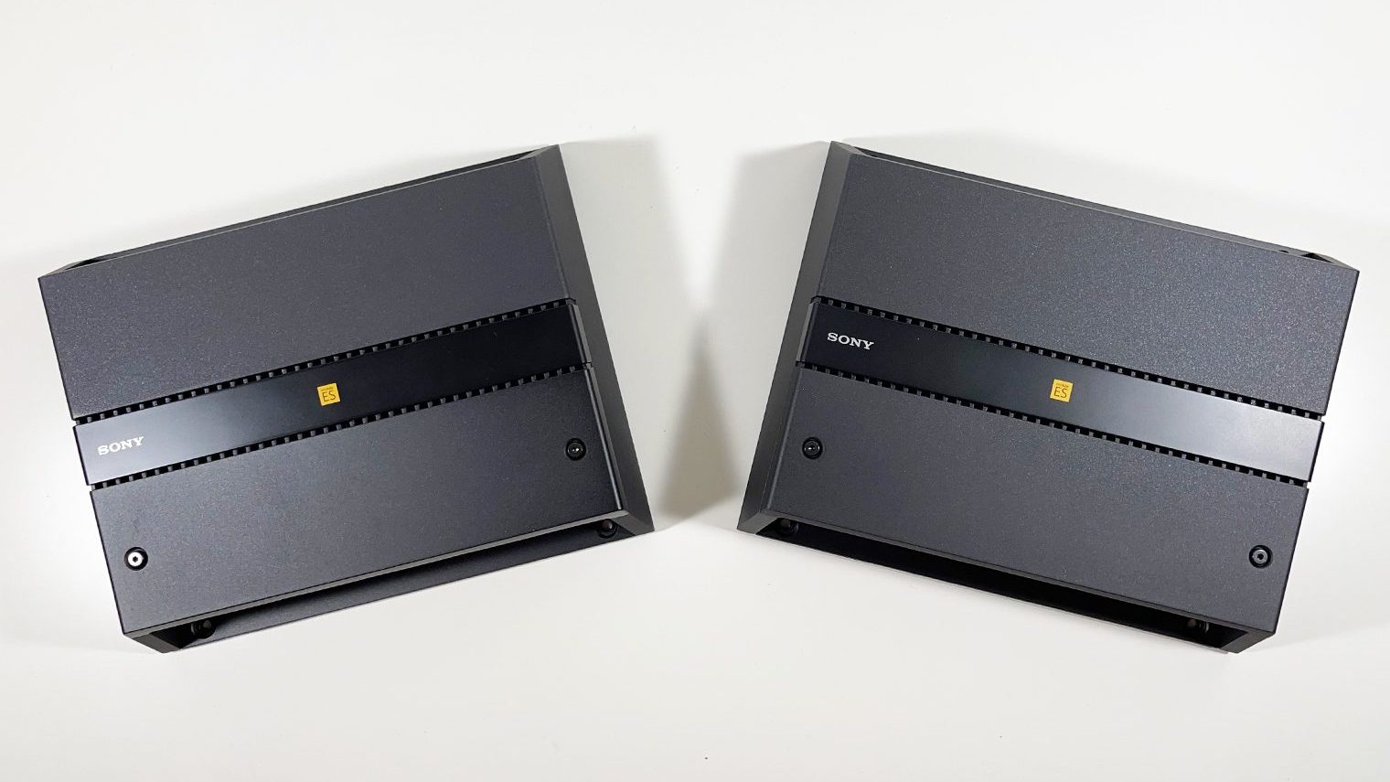Sony MobileES Amplifiers out of packaging on table