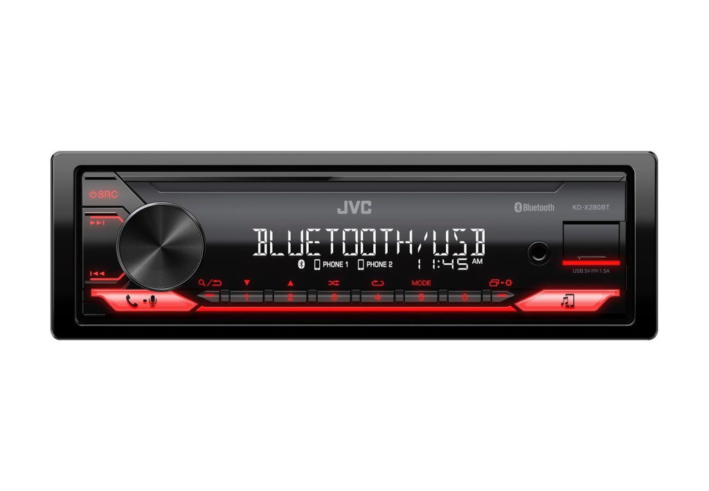 JVC KD-X280BT single-DIN digital media receiver