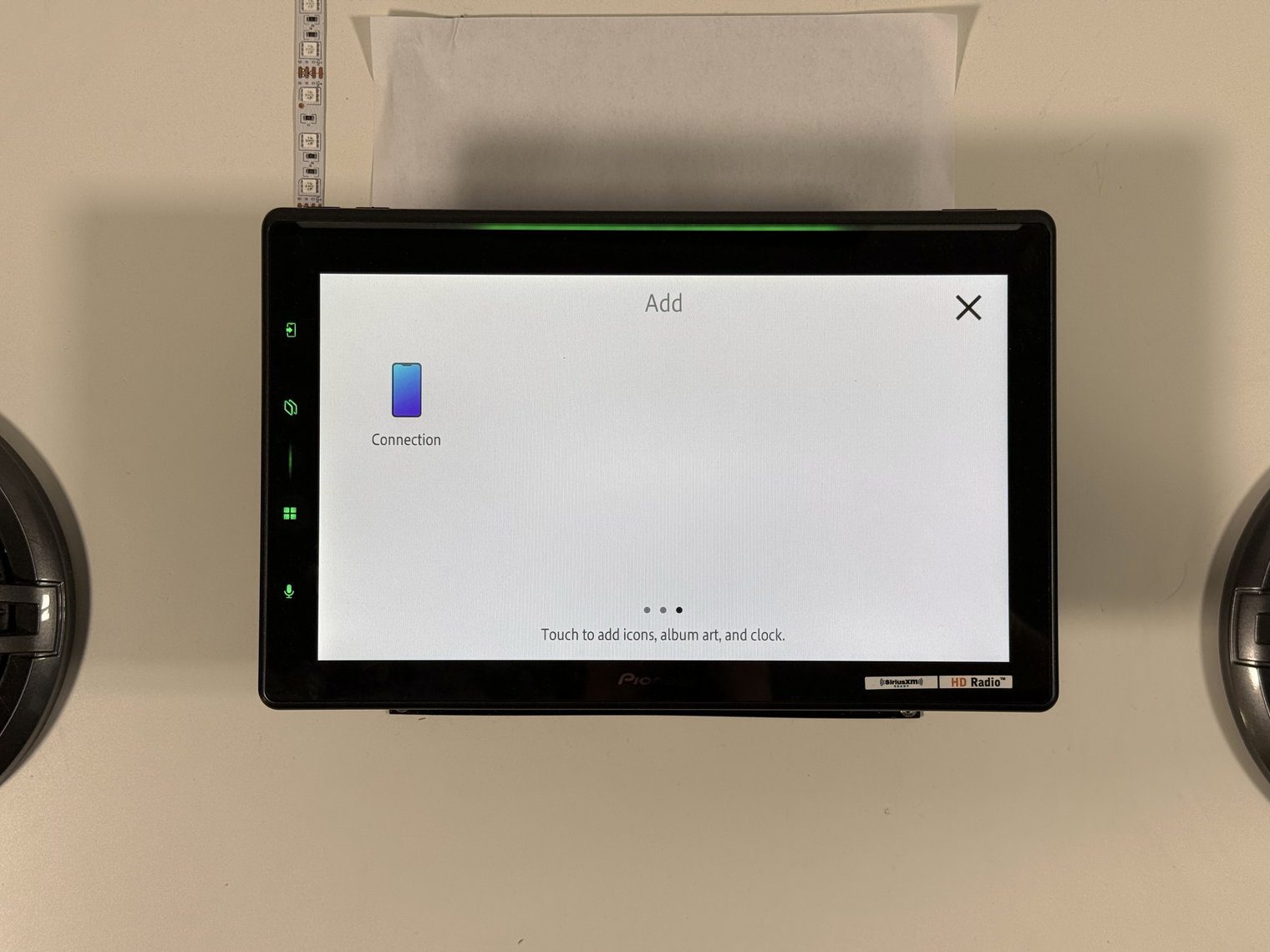 Pioneer DMH-WT8000NEX Add screen page three with only the Connection shortcut